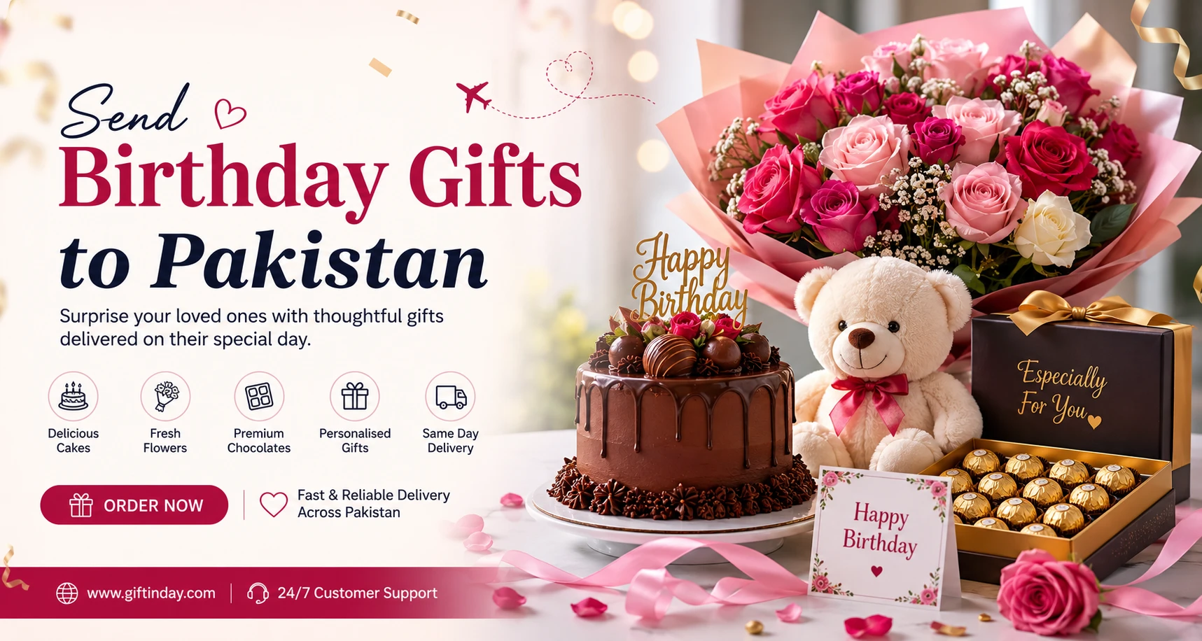 Send Birthday Gifts to Pakistan