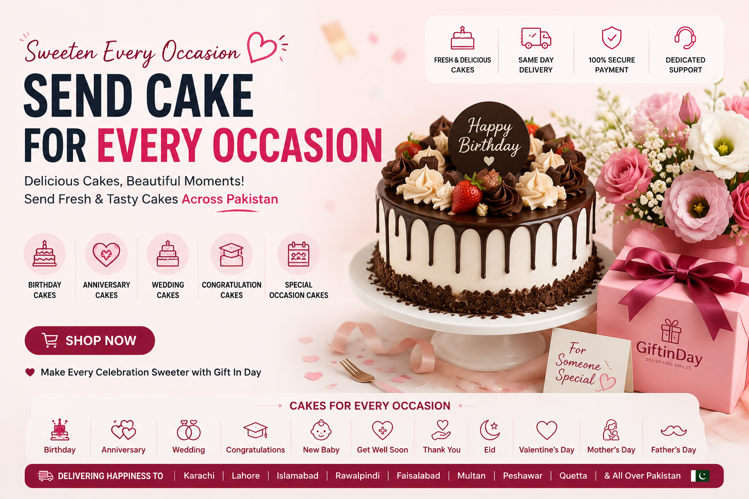 Send Cake for Occasion