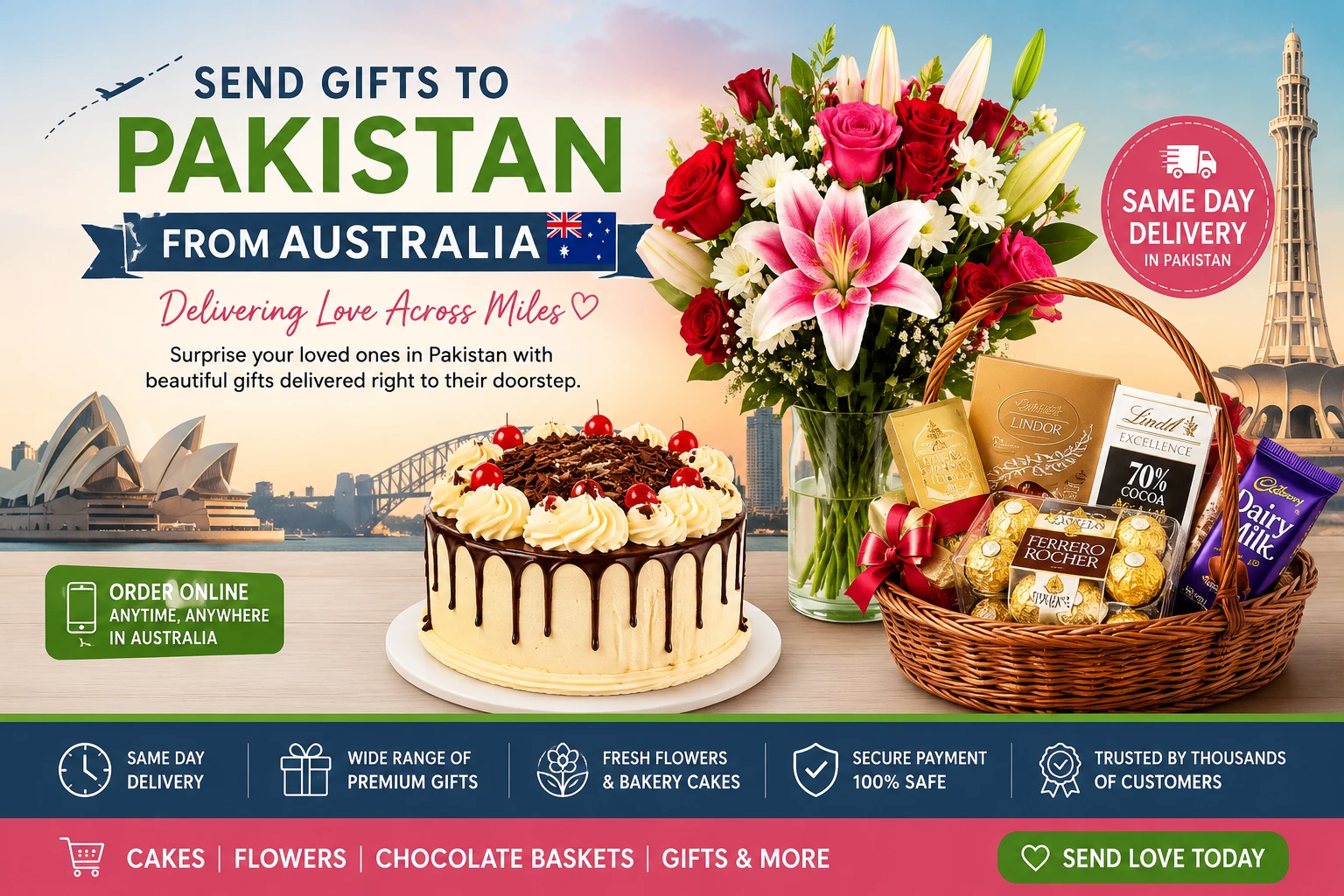 Send Gifts to Pakistan from Australia