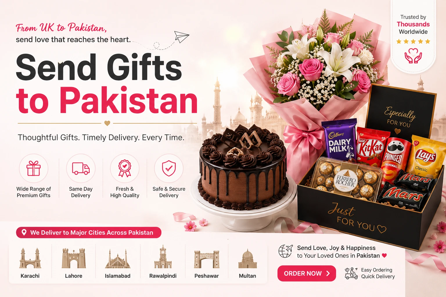 Send Gifts to Pakistan