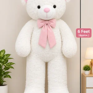 White Teddy Bear – 6 Feet