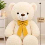Off White Teddy Bear – 2.5 Feet